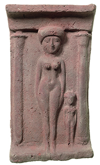 Unprovenanced Egyptian shrine plaque (ÄM 12464). © SMB Ägyptisches Museum und Papyrussammlung. Photo credit: Sandra Steis